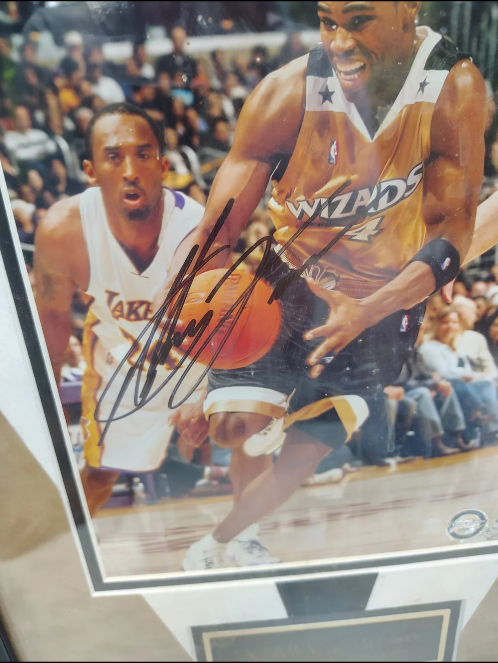ANTAWN JAMISON WASHINGTON WIZARDS Black Framed Sports Photo Wall Accent